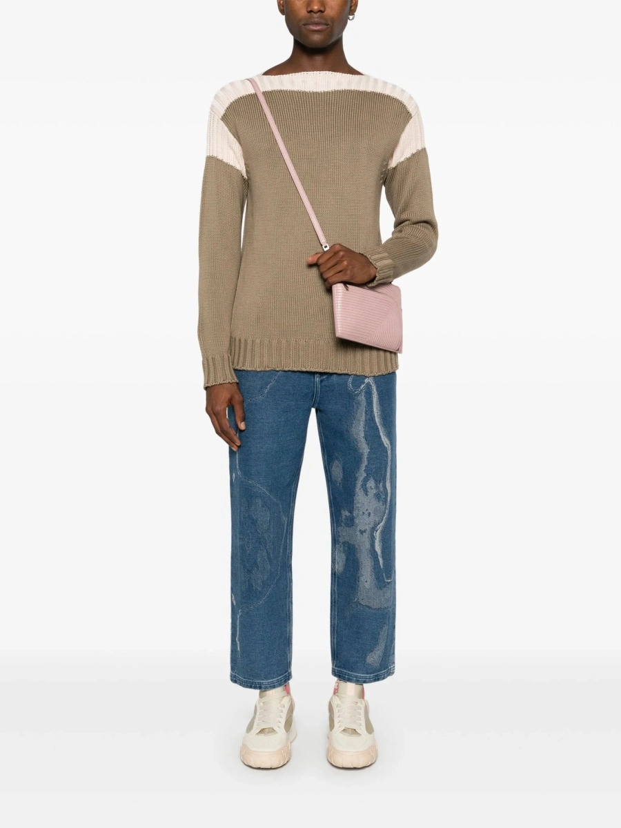 Pulover tricotat Fendi maro - Img 2