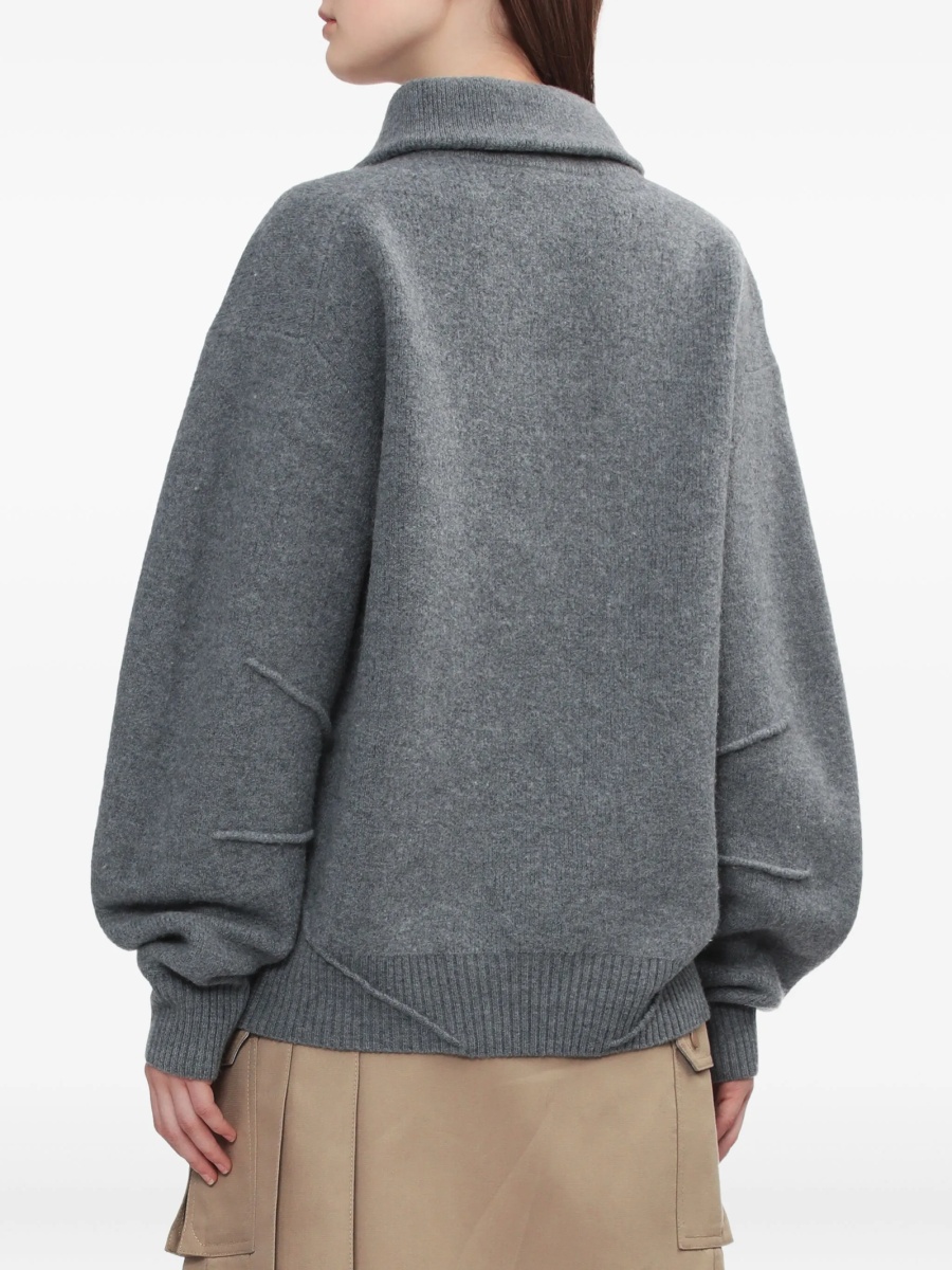 Pulover tricotat HELMUT LANG gri - Img 4
