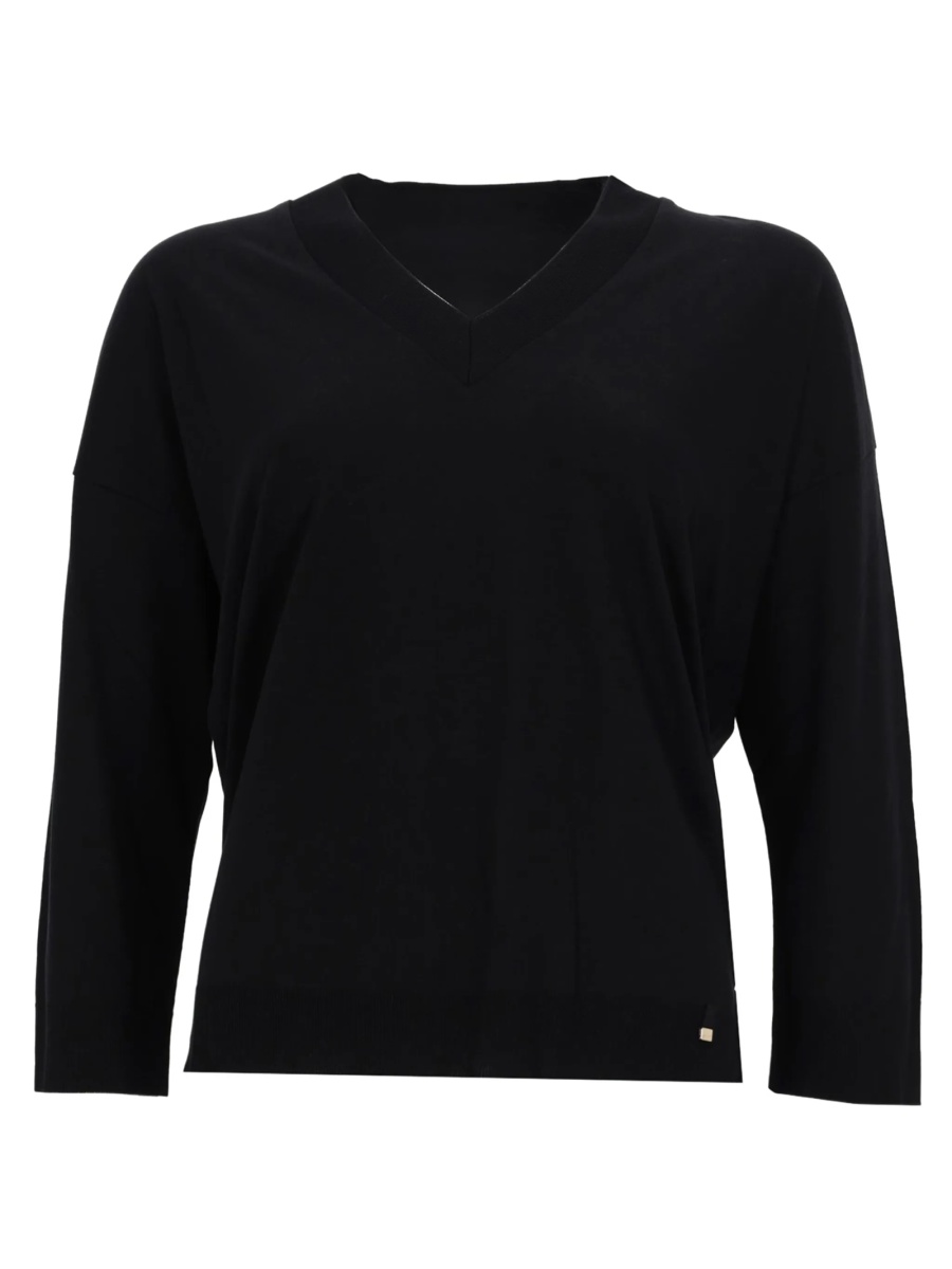 Pulover tricotat Herno negru - Img 2