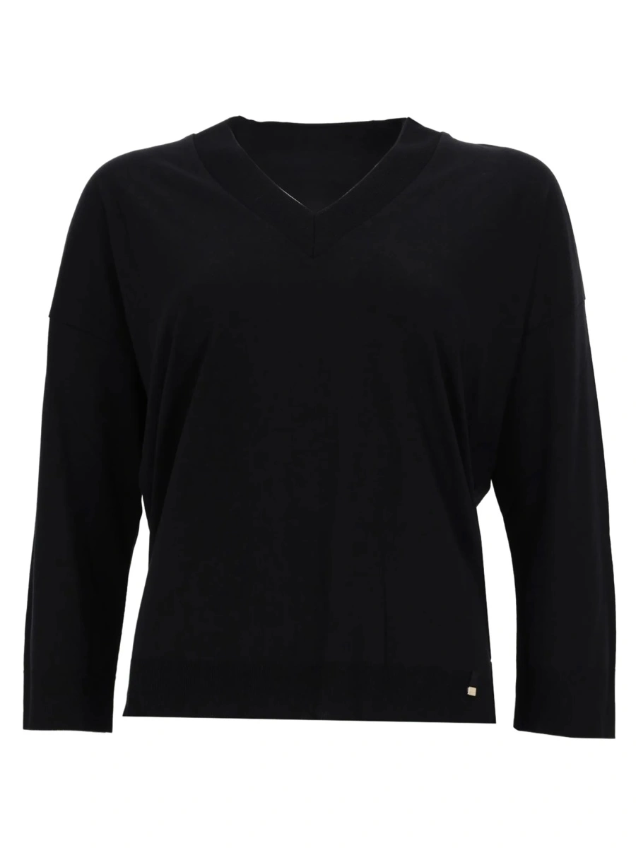 Pulover tricotat Herno negru - Img 2