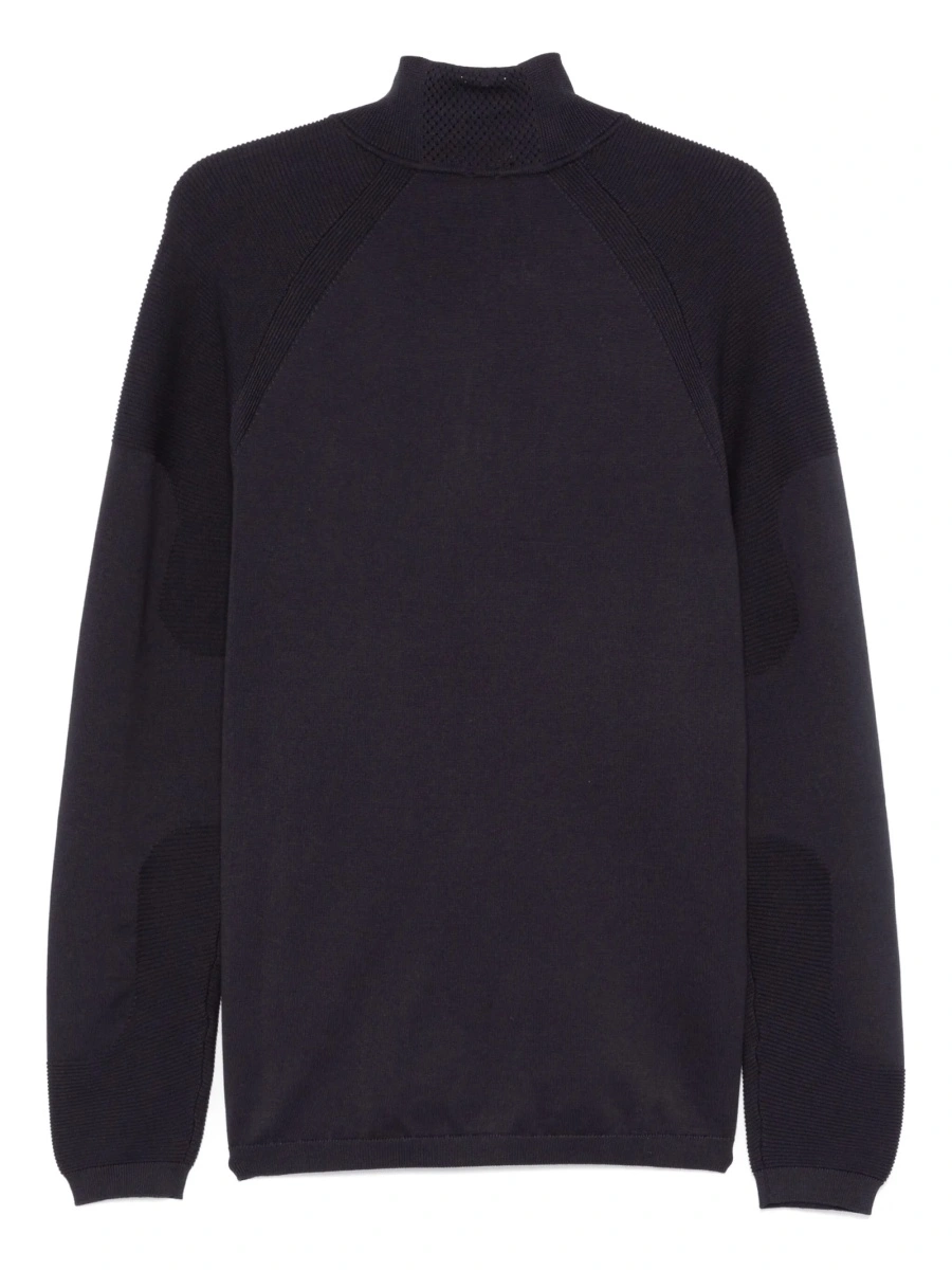 Pulover tricotat Hugo Boss albastru - Img 2
