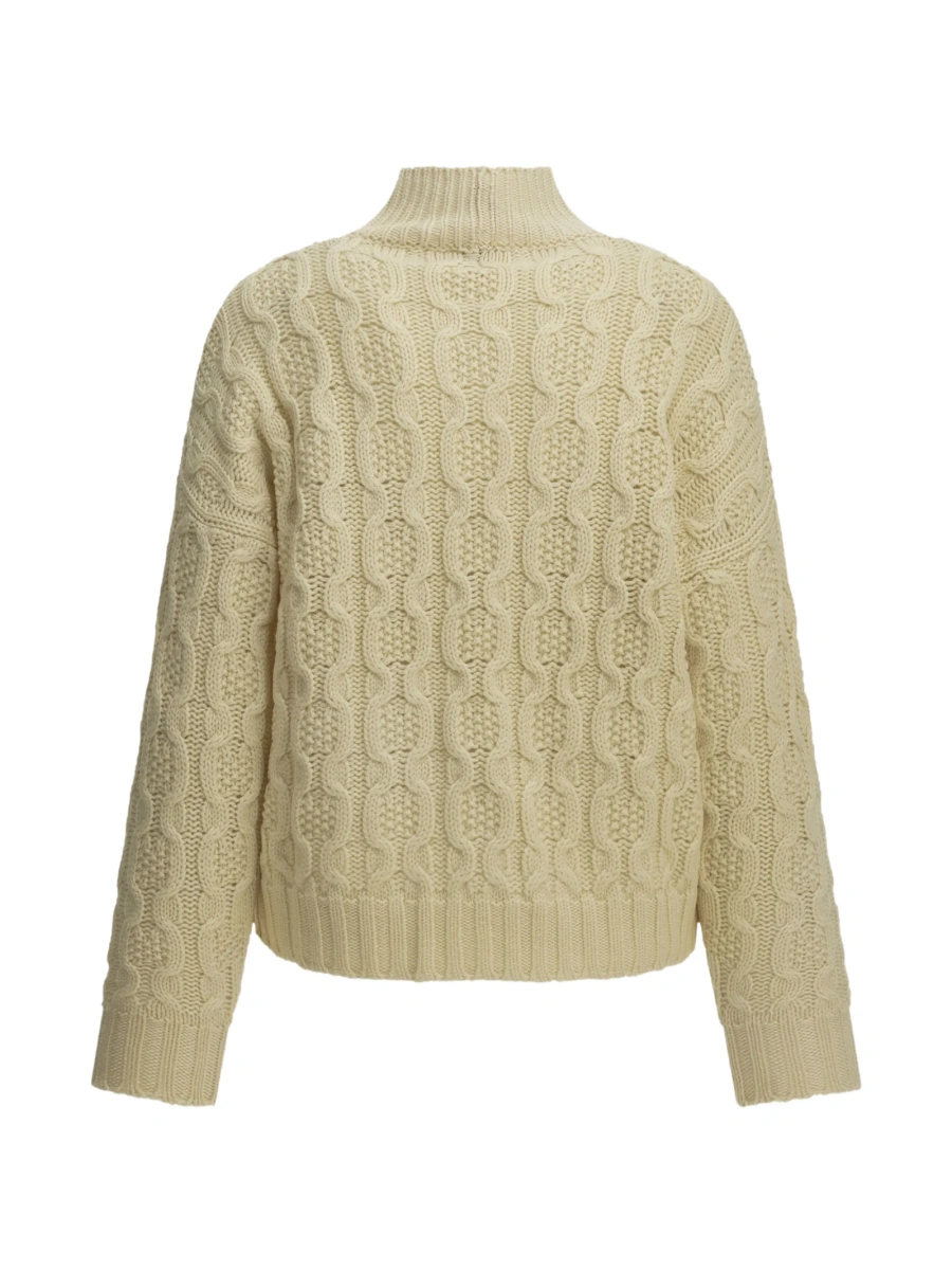 Pulover tricotat INES DE LA FRESSANGE neutru - Img 2