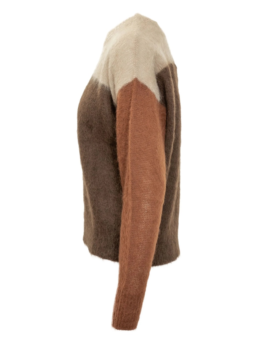 Pulover tricotat ISABEL MARANT ETOILE maro - Img 3