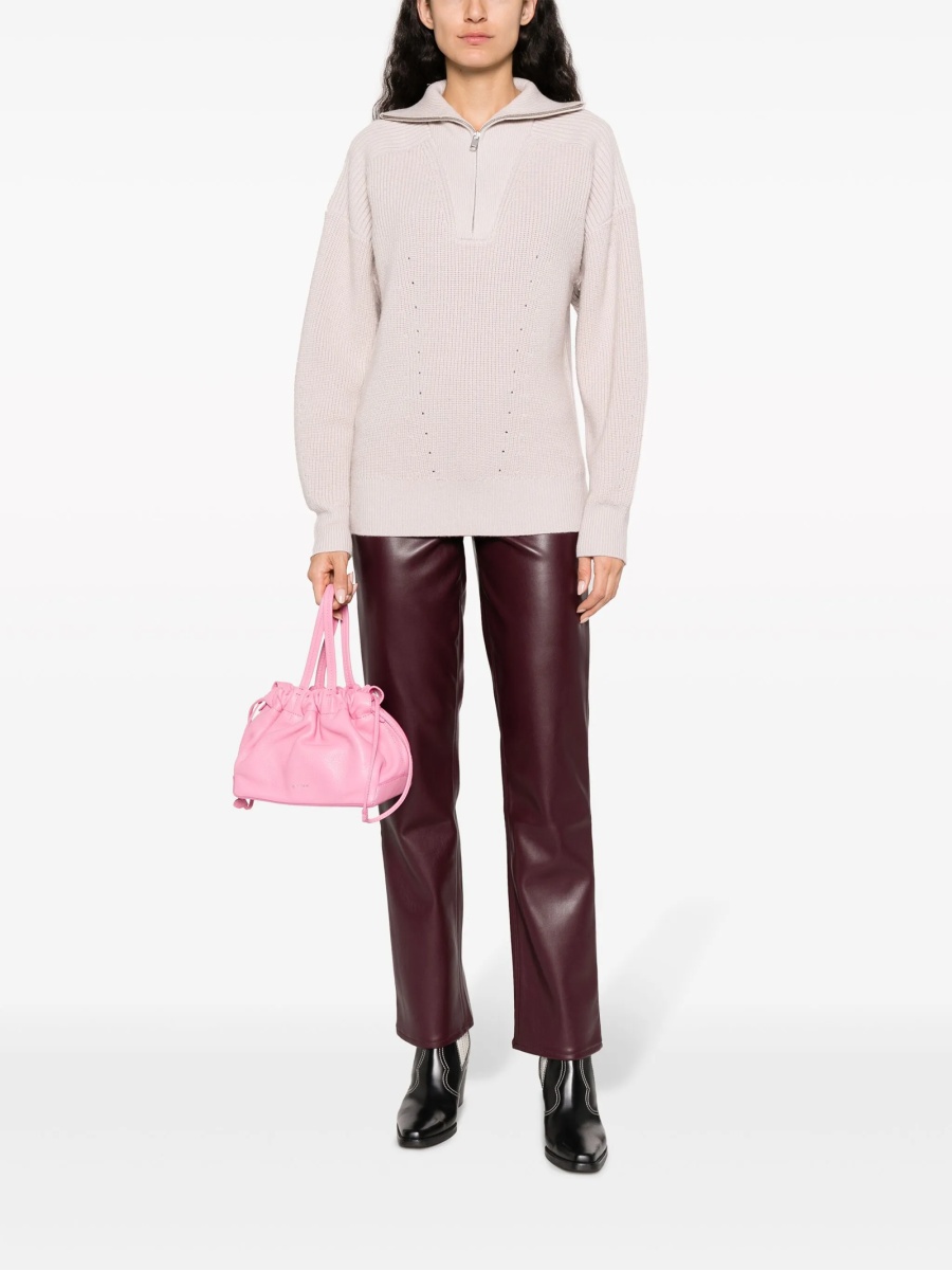 Pulover tricotat ISABEL MARANT ETOILE neutru - Img 2