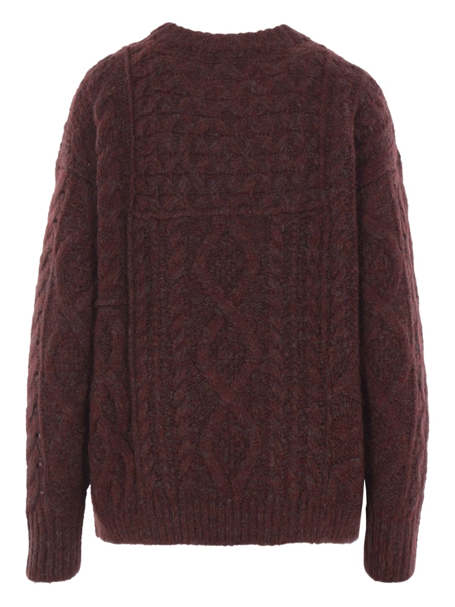 Pulover tricotat ISABEL MARANT ETOILE rosu - Img 2