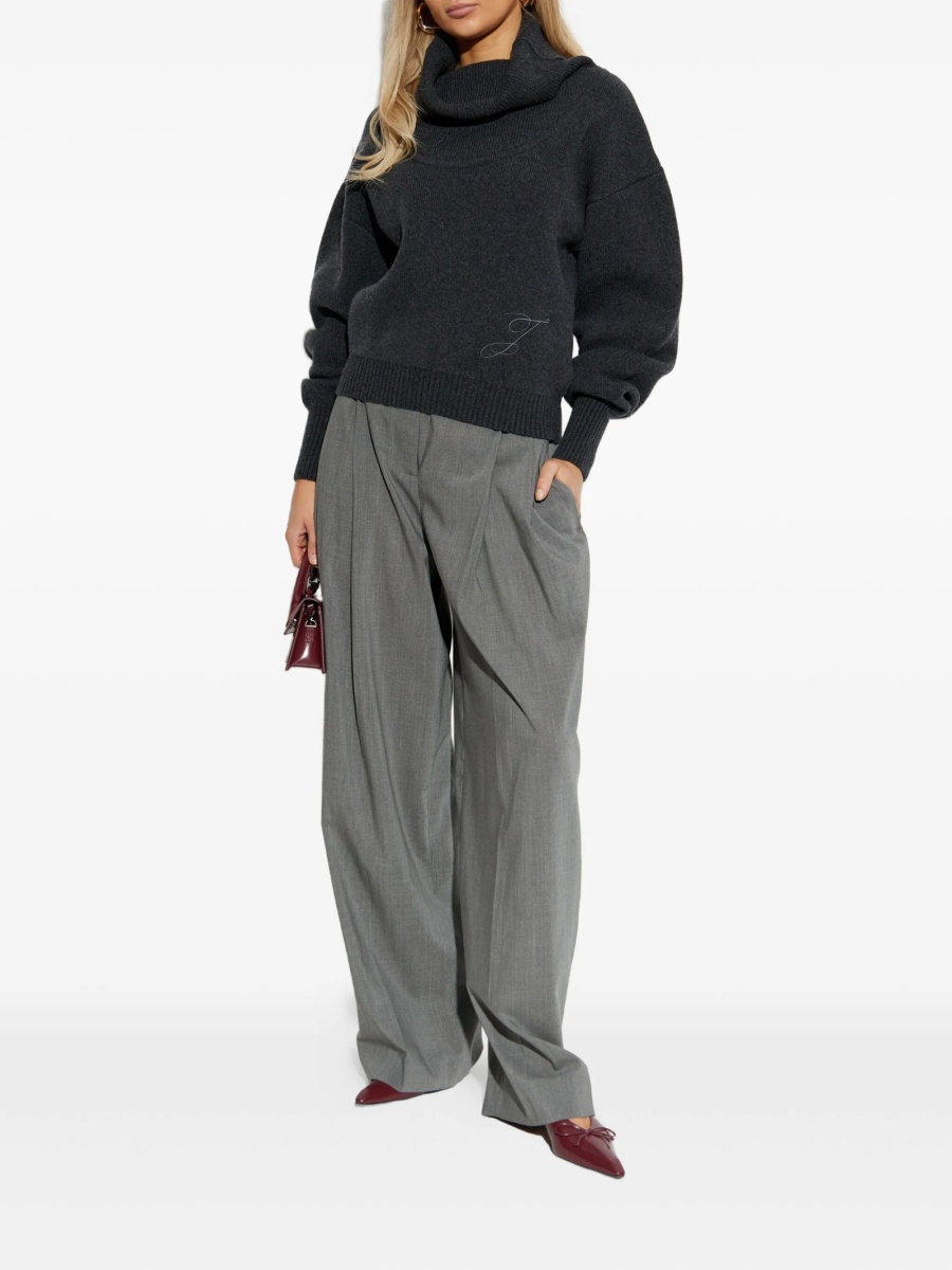 Pulover tricotat JACQUEMUS gri - Img 2