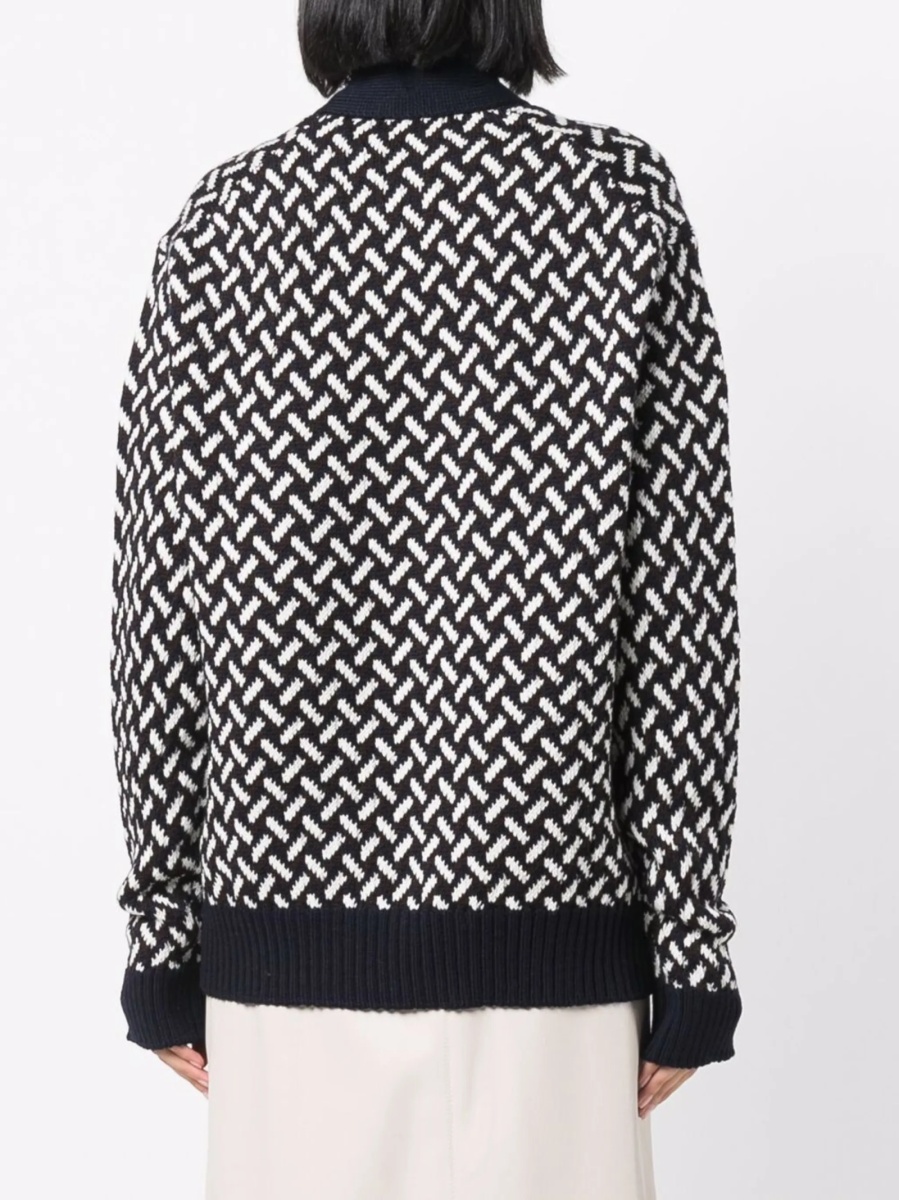 Pulover tricotat Jil Sander albastru - Img 4
