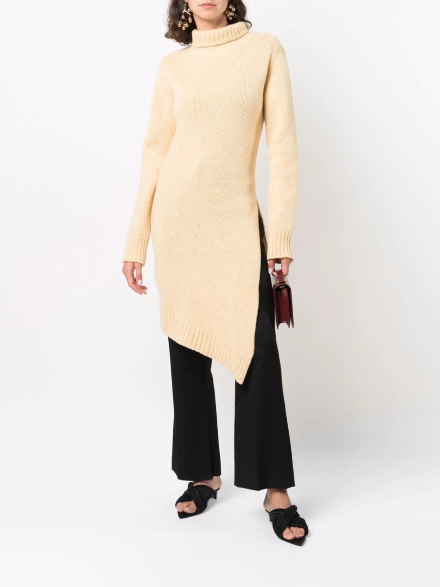 Pulover tricotat Jil Sander galben - Img 2