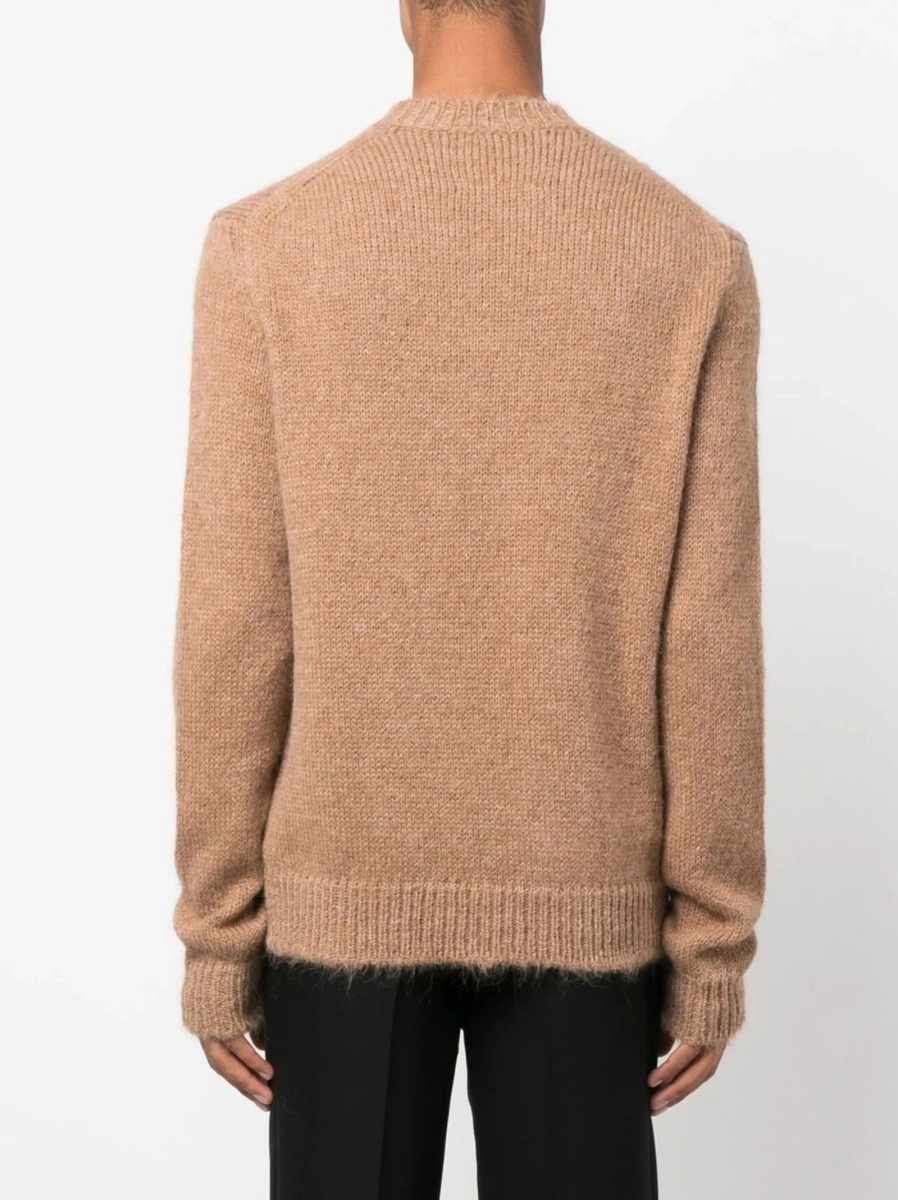 Pulover tricotat Jil Sander maro - Img 4