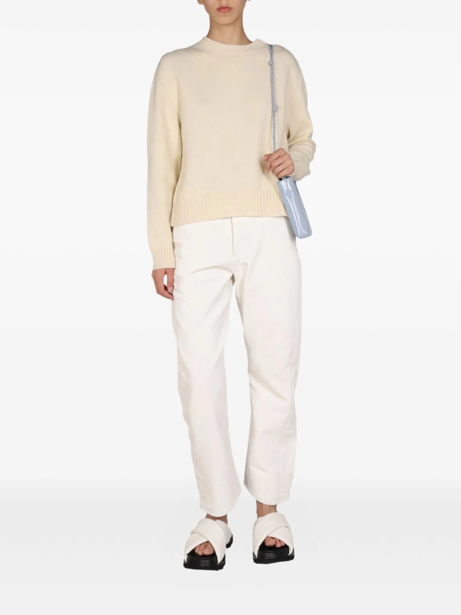 Pulover tricotat Jil Sander neutru - Img 2