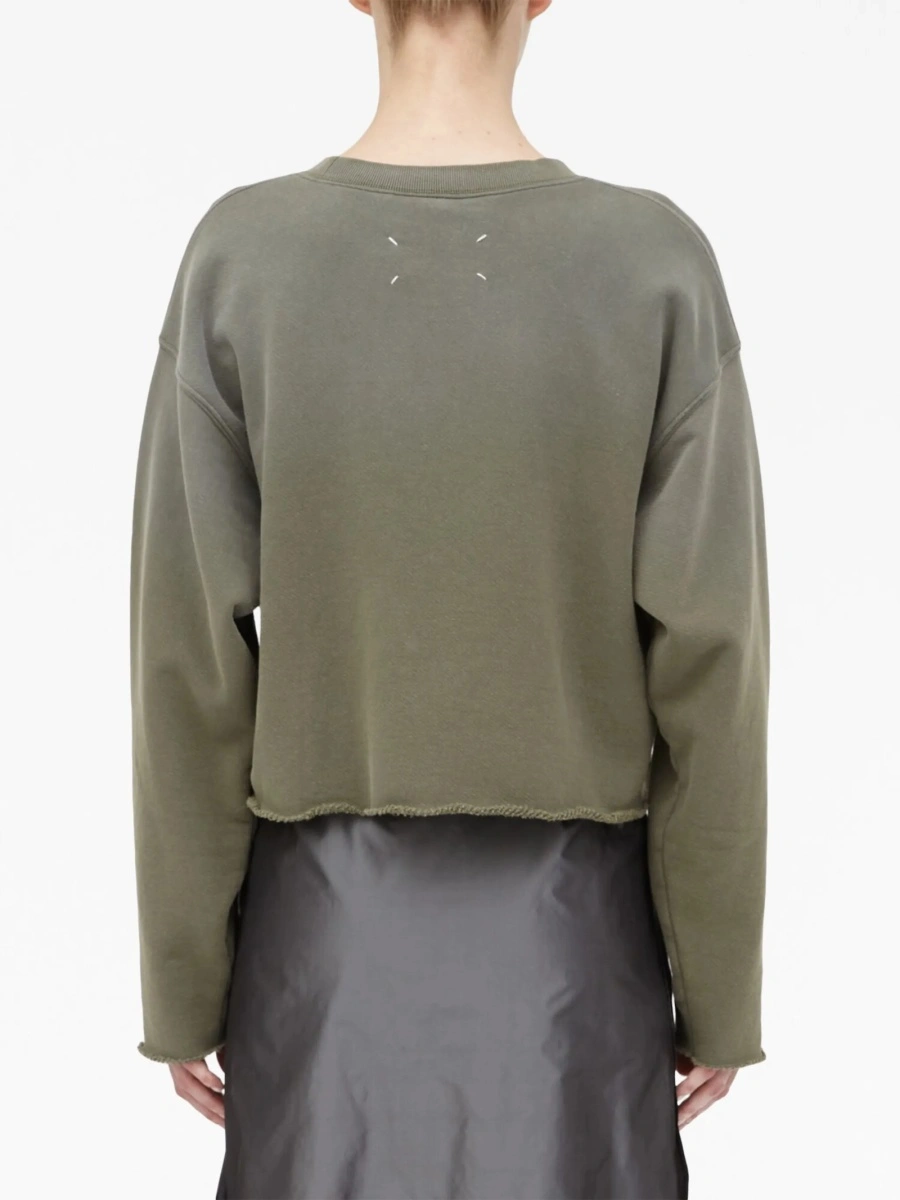 Pulover tricotat Maison Margiela verde - Img 4