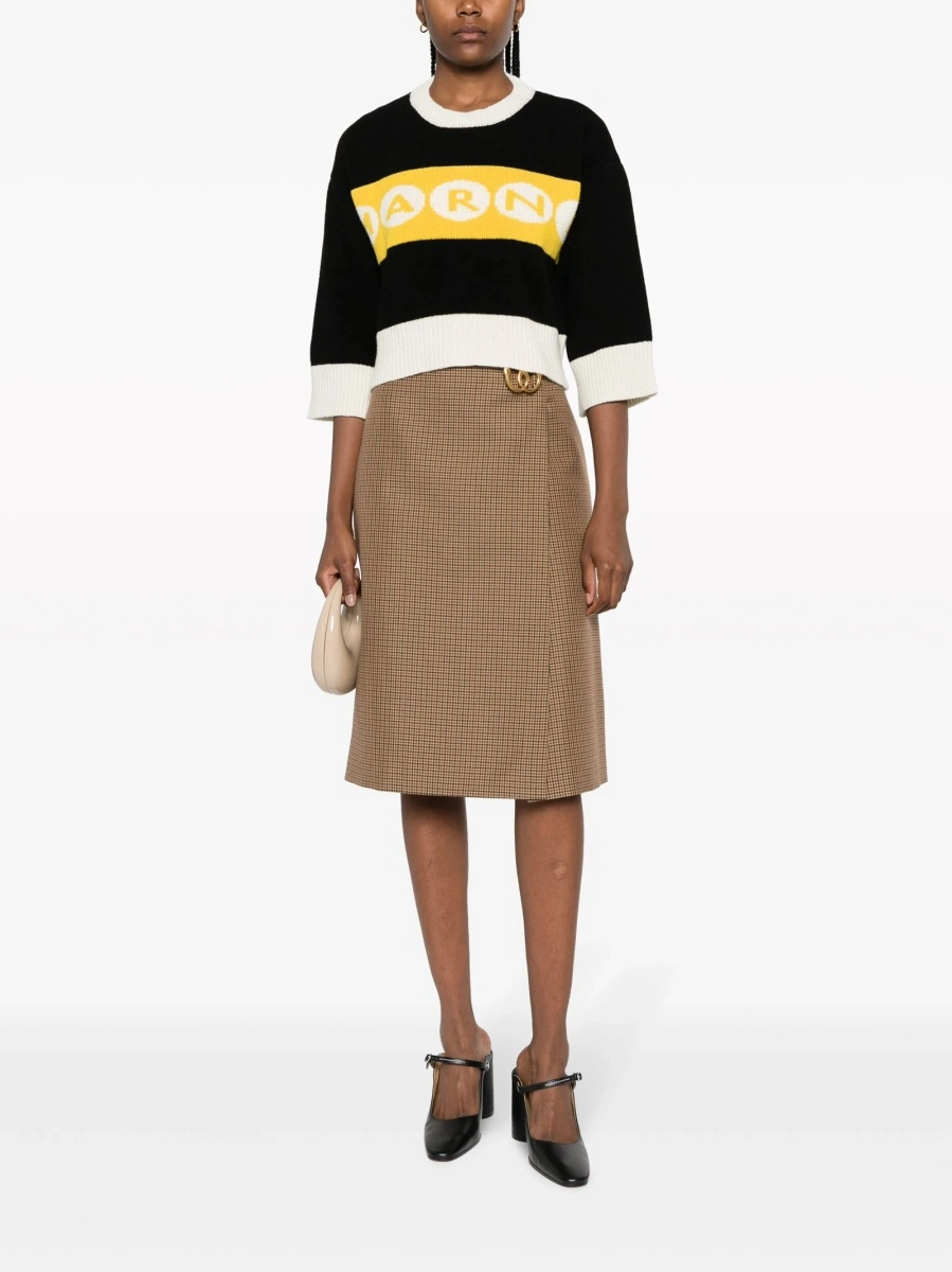 Pulover tricotat Marni negru - Img 2