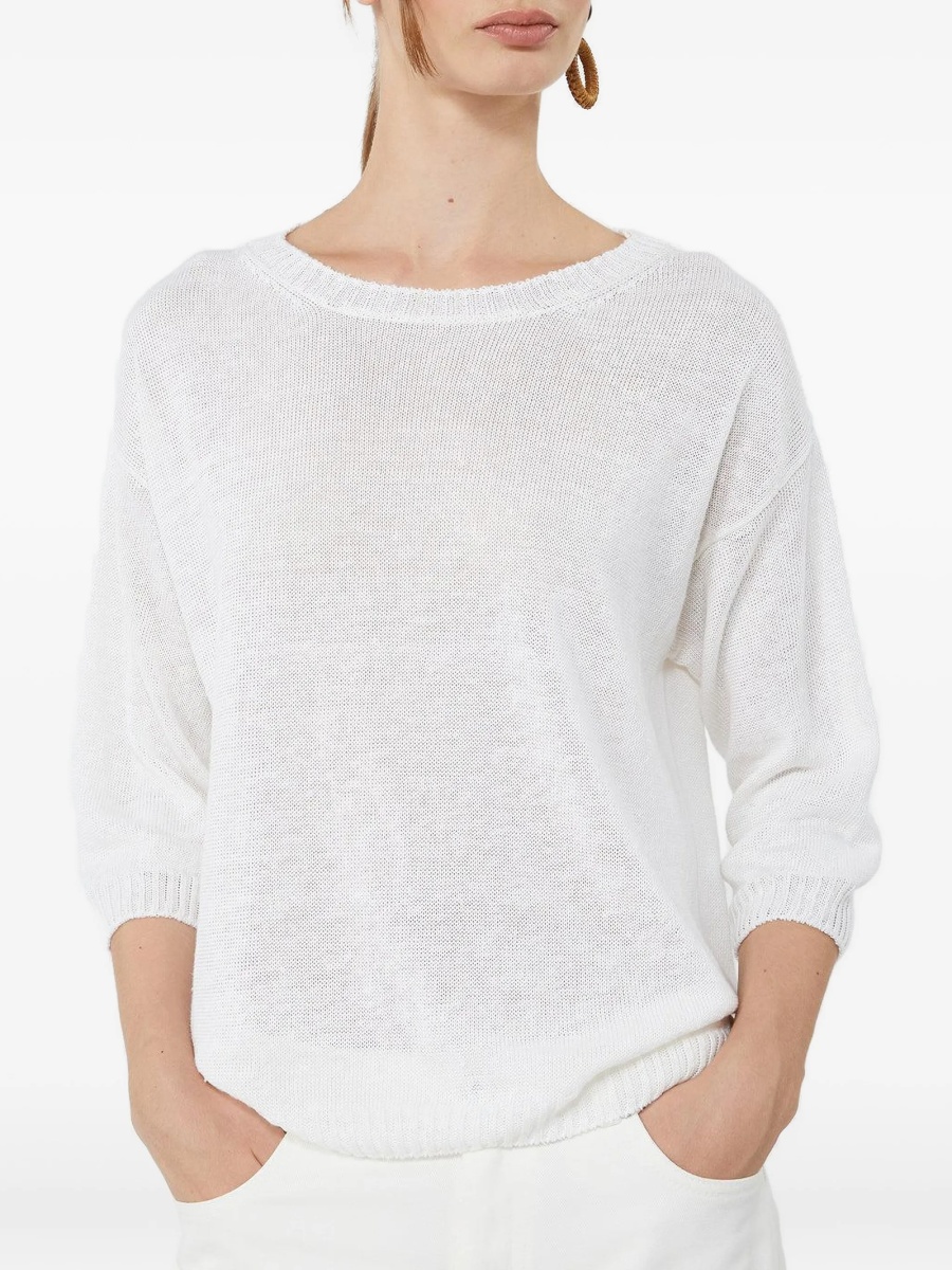 Pulover tricotat Max Mara alb - Img 3