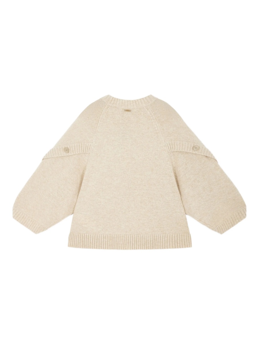 Pulover tricotat Max Mara neutru - Img 2