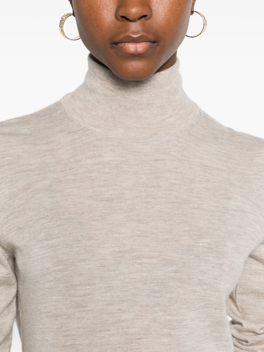 Pulover tricotat Max Mara neutru - Img 5