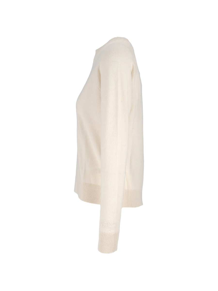 Pulover tricotat Mc2 Saint Barth neutru - Img 3