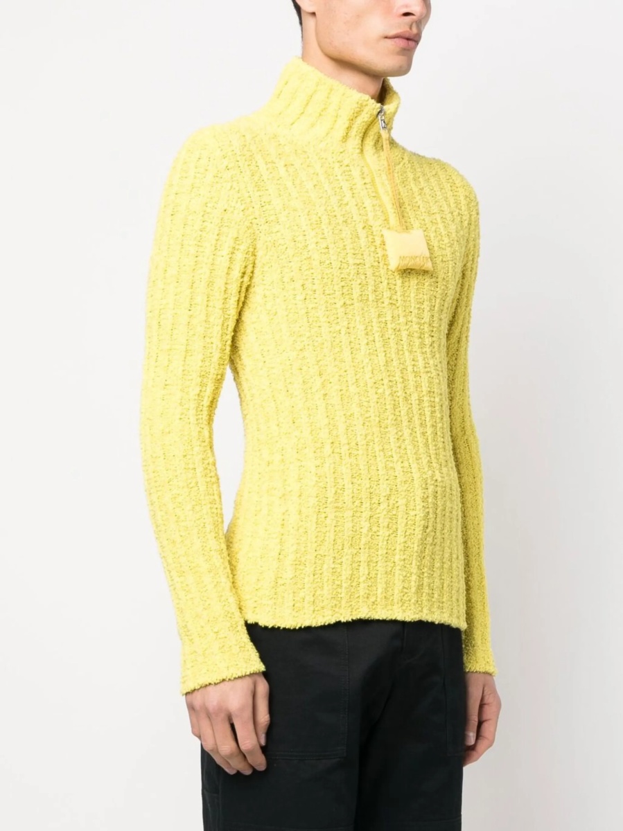 Pulover tricotat Moncler Genius galben - Img 3