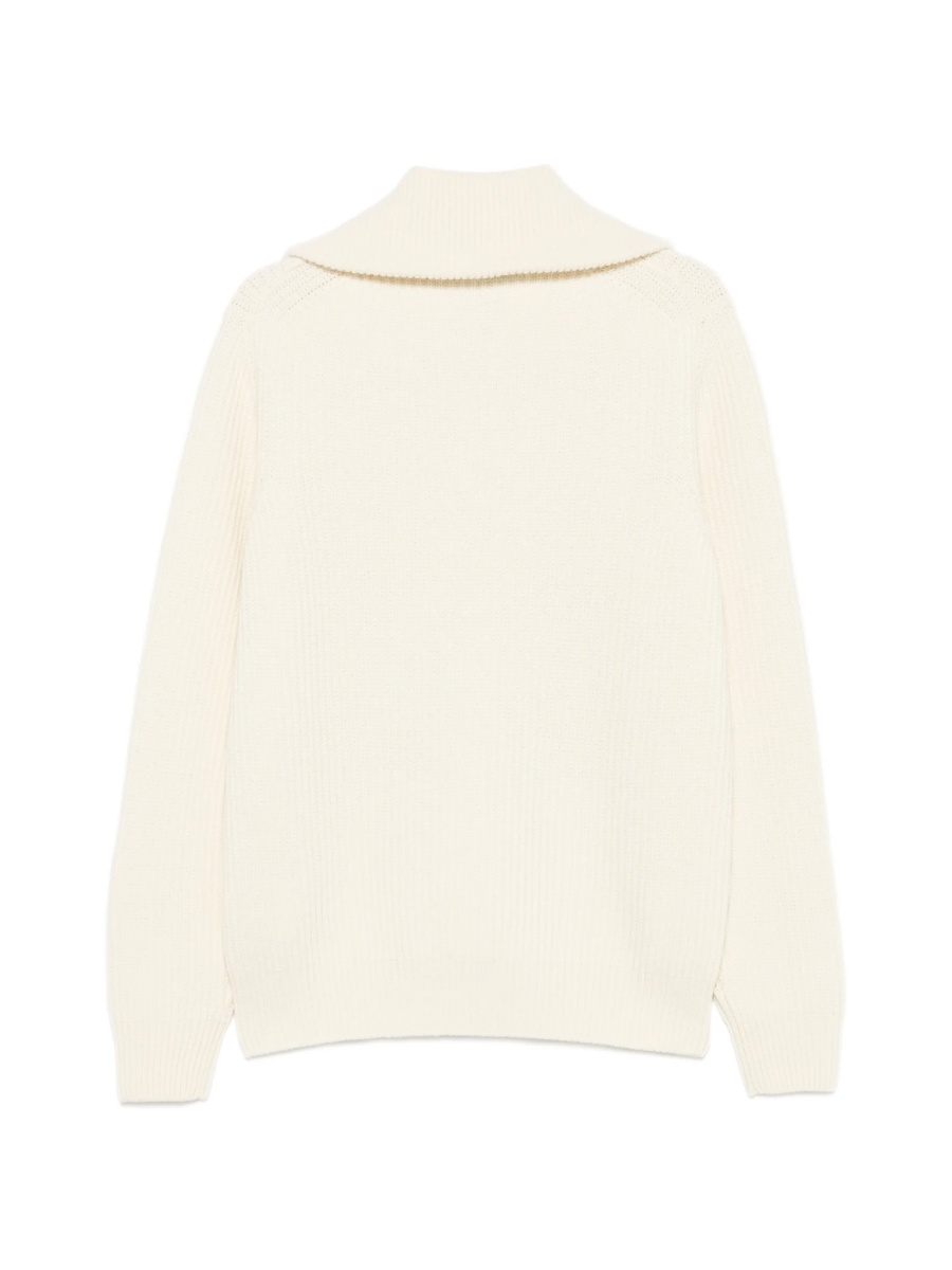 Pulover tricotat Moncler neutru - Img 2