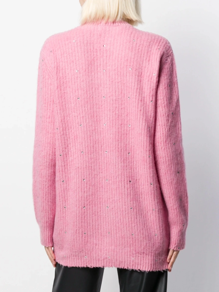 Pulover tricotat MSGM roz - Img 4