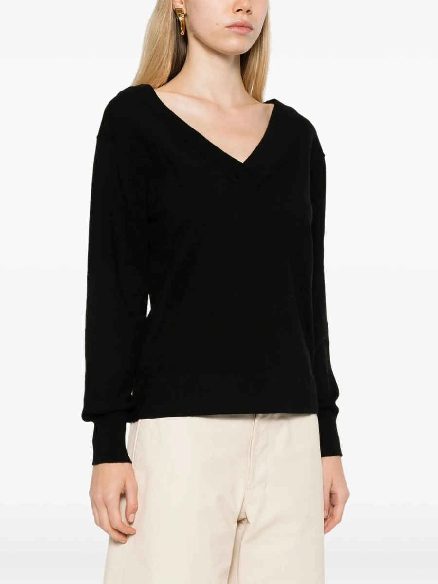 Pulover tricotat P.A.R.O.S.H. negru - Img 3