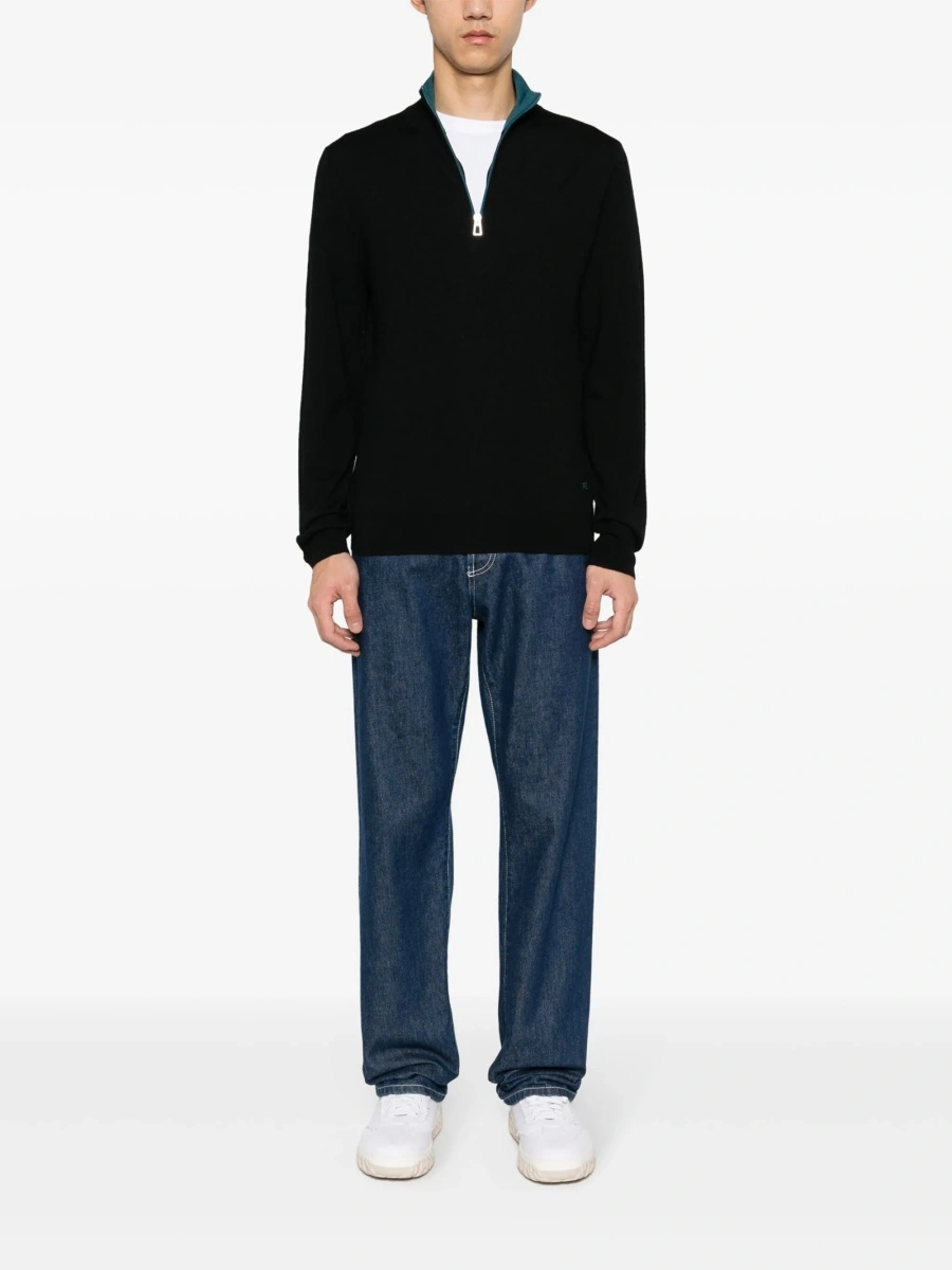 Pulover tricotat Paul Smith negru - Img 2