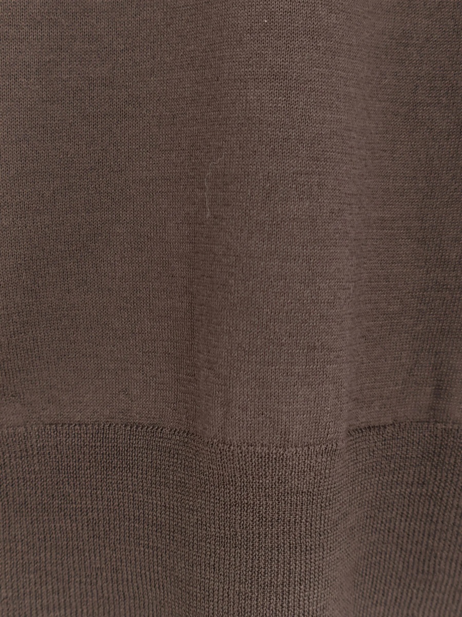 Pulover tricotat PHI BY FILIPPO DE LAURENTIIS maro - Img 3