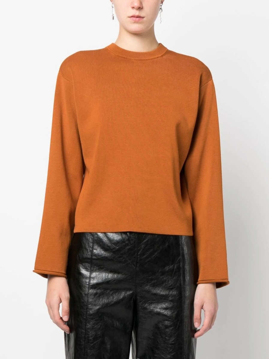 Pulover tricotat PROENZA SCHOULER WHITE LABEL maro - Img 3