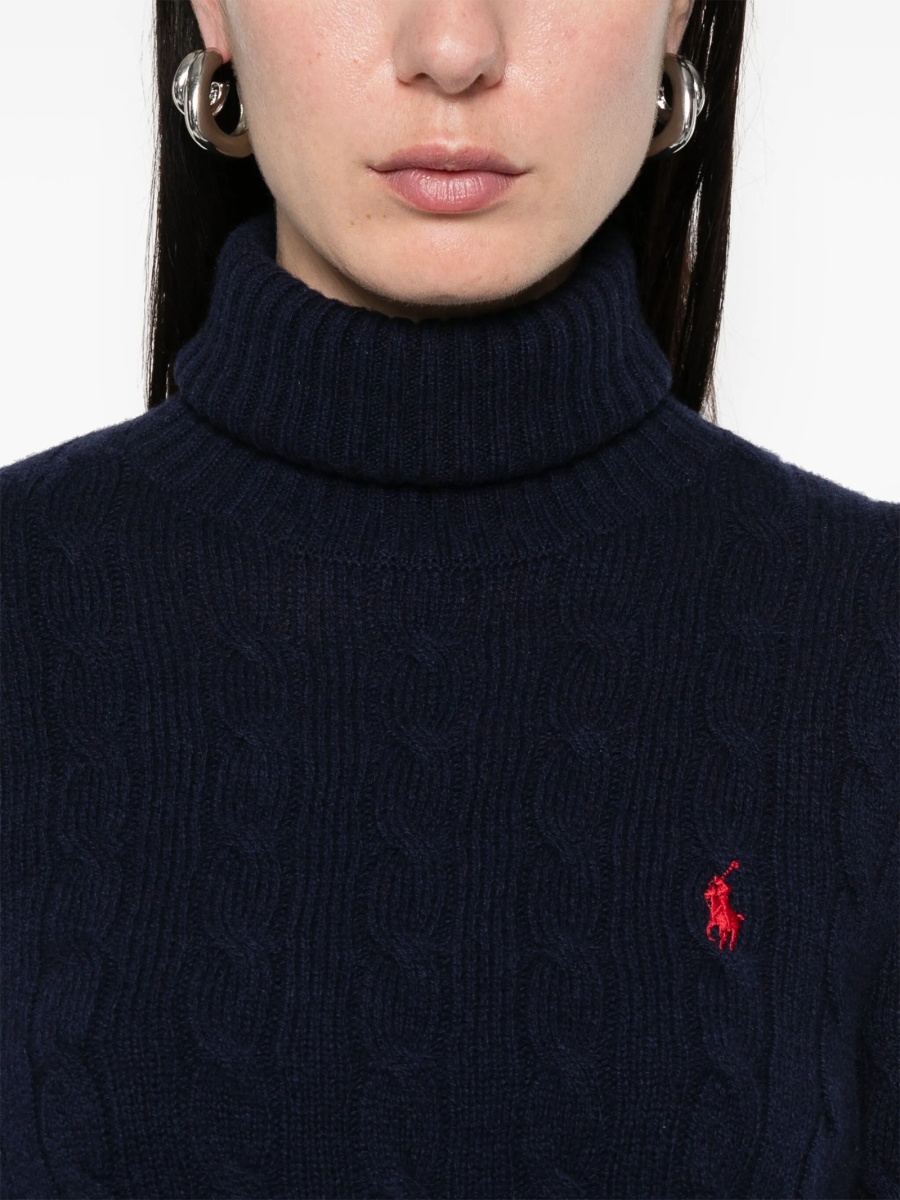 Pulover tricotat Ralph Lauren albastru - Img 5
