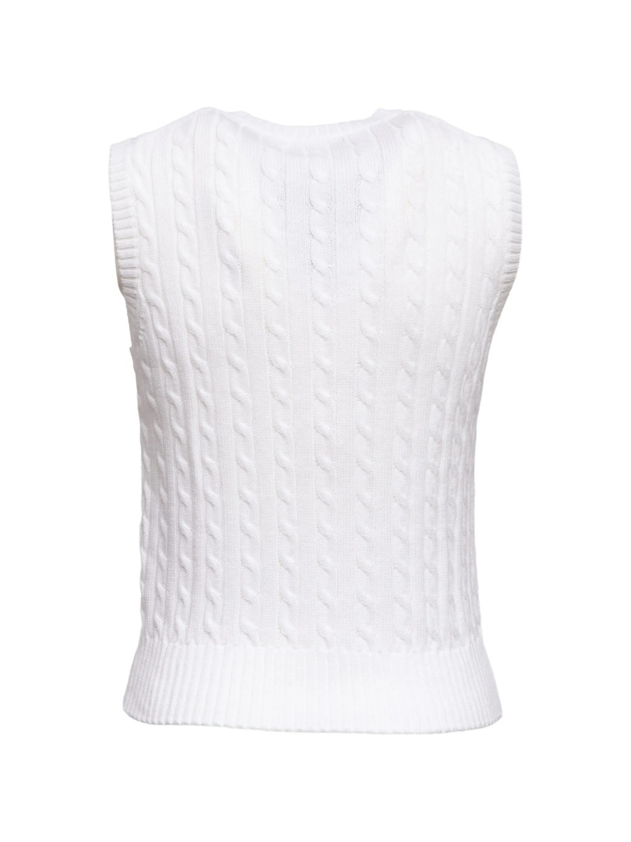 Pulover tricotat Ralph Lauren alb - Img 2