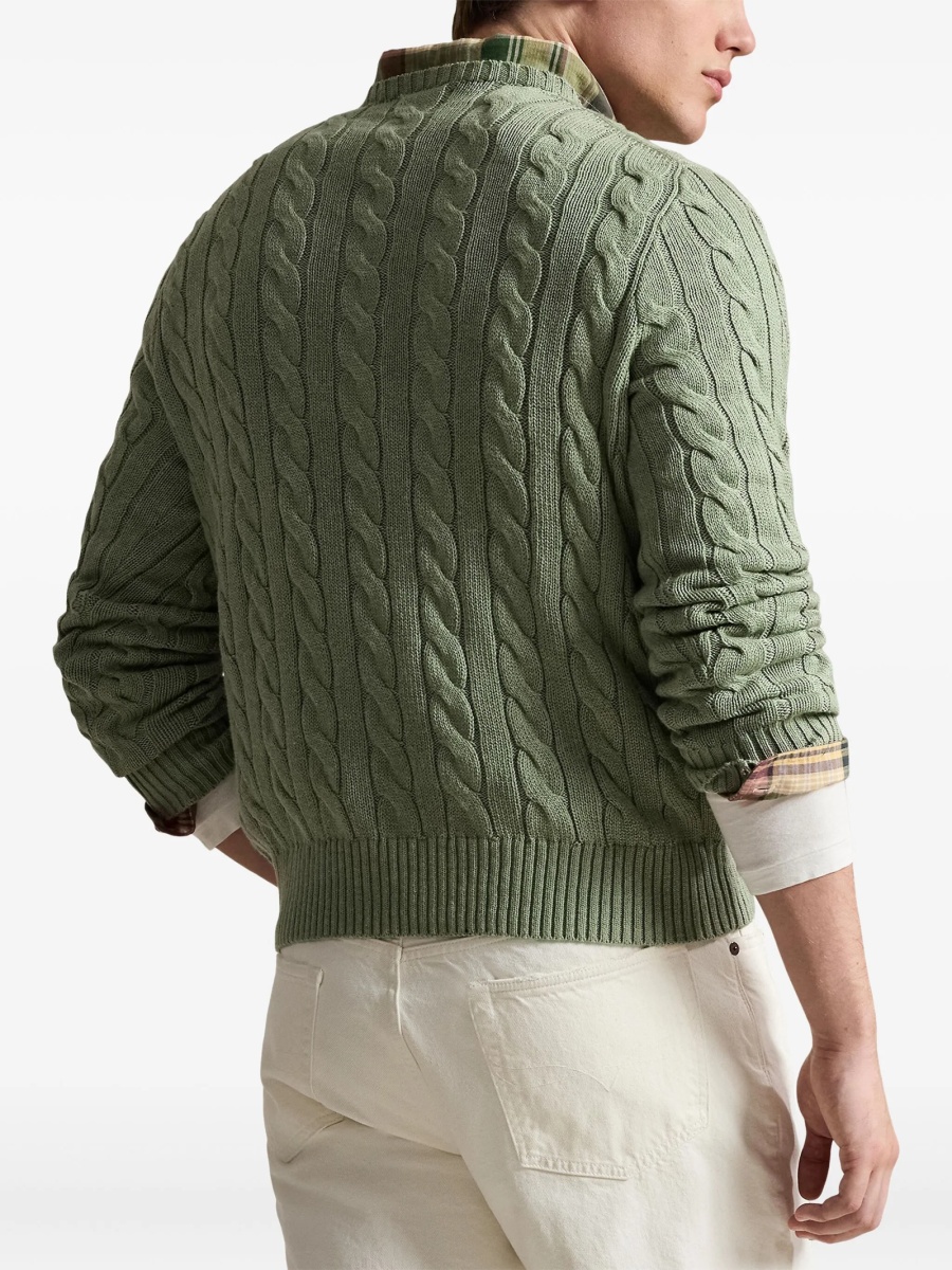 Pulover tricotat Ralph Lauren verde - Img 4
