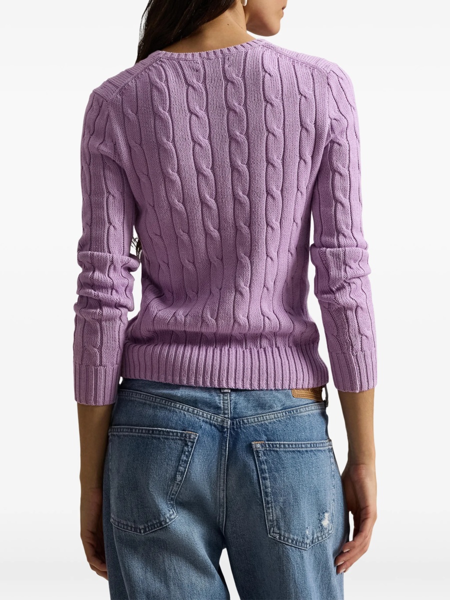 Pulover tricotat Ralph Lauren violet - Img 4