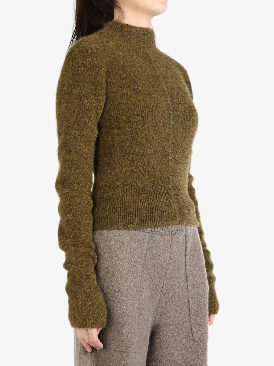 Pulover tricotat Rick Owens verde - Img 2