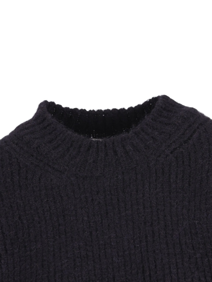 Pulover tricotat Saint Laurent albastru - Img 4