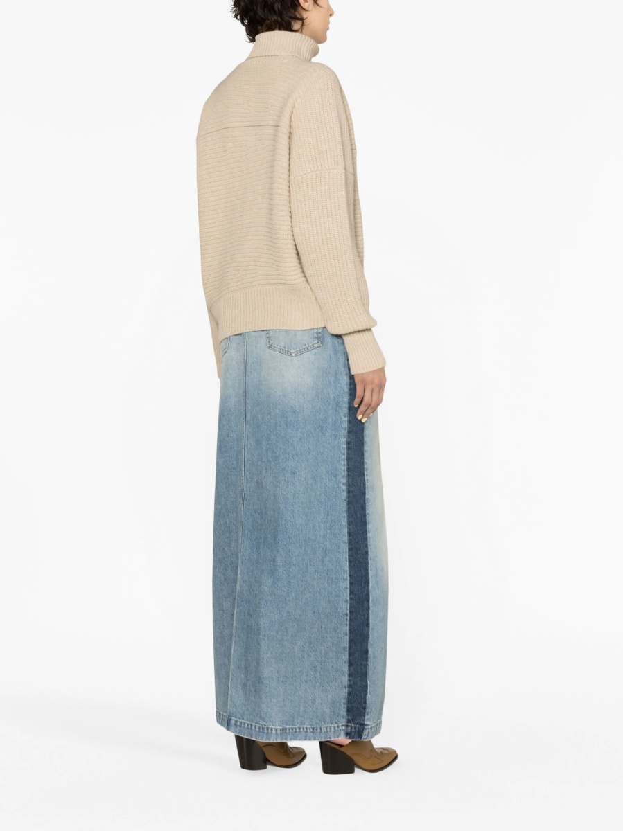 Pulover tricotat Stella McCartney neutru - Img 4
