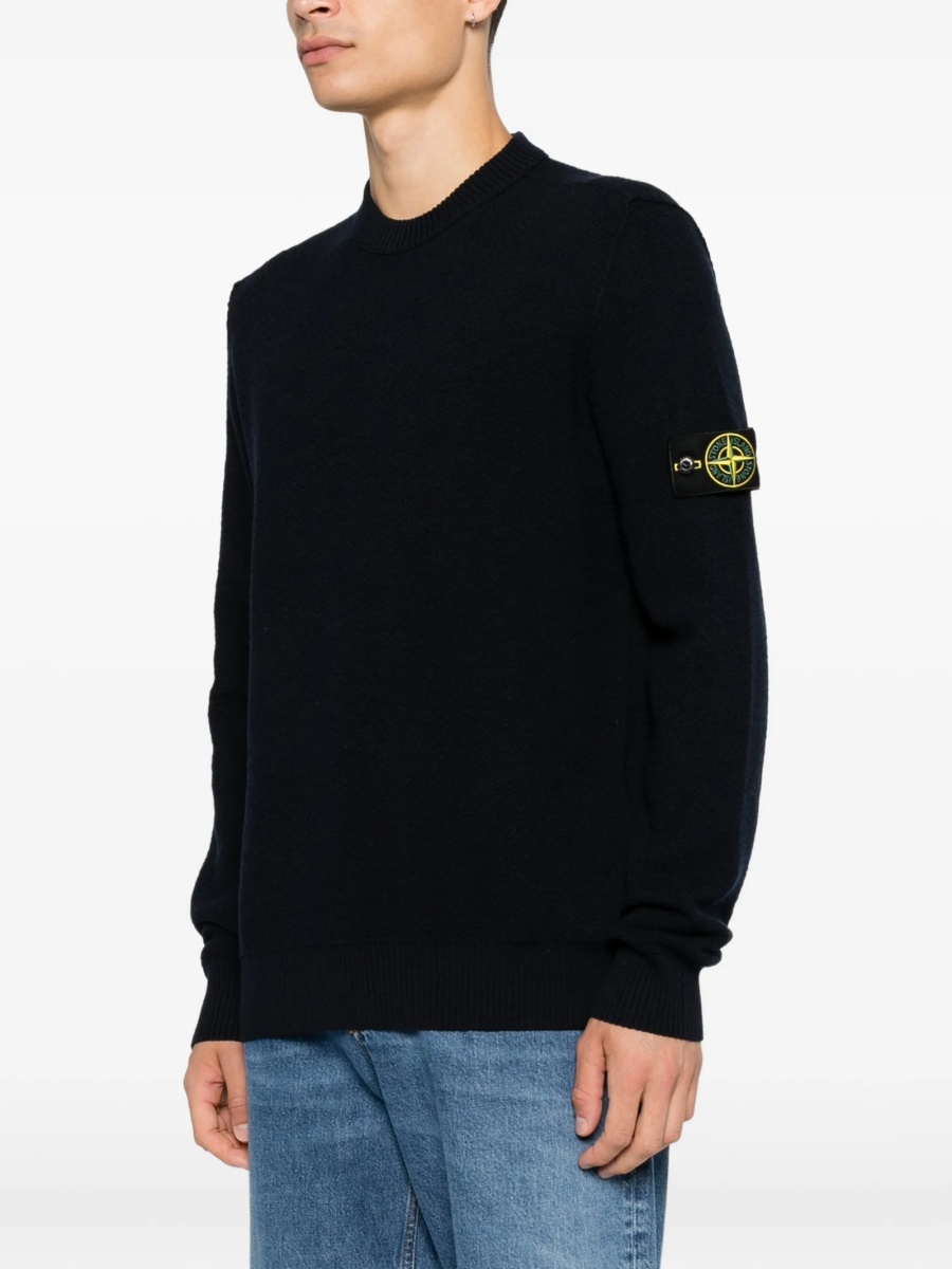 Pulover tricotat Stone Island albastru - Img 3