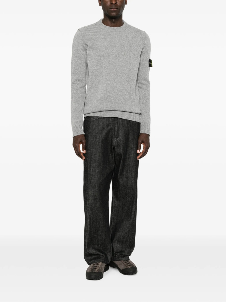 Pulover tricotat Stone Island gri - Img 2