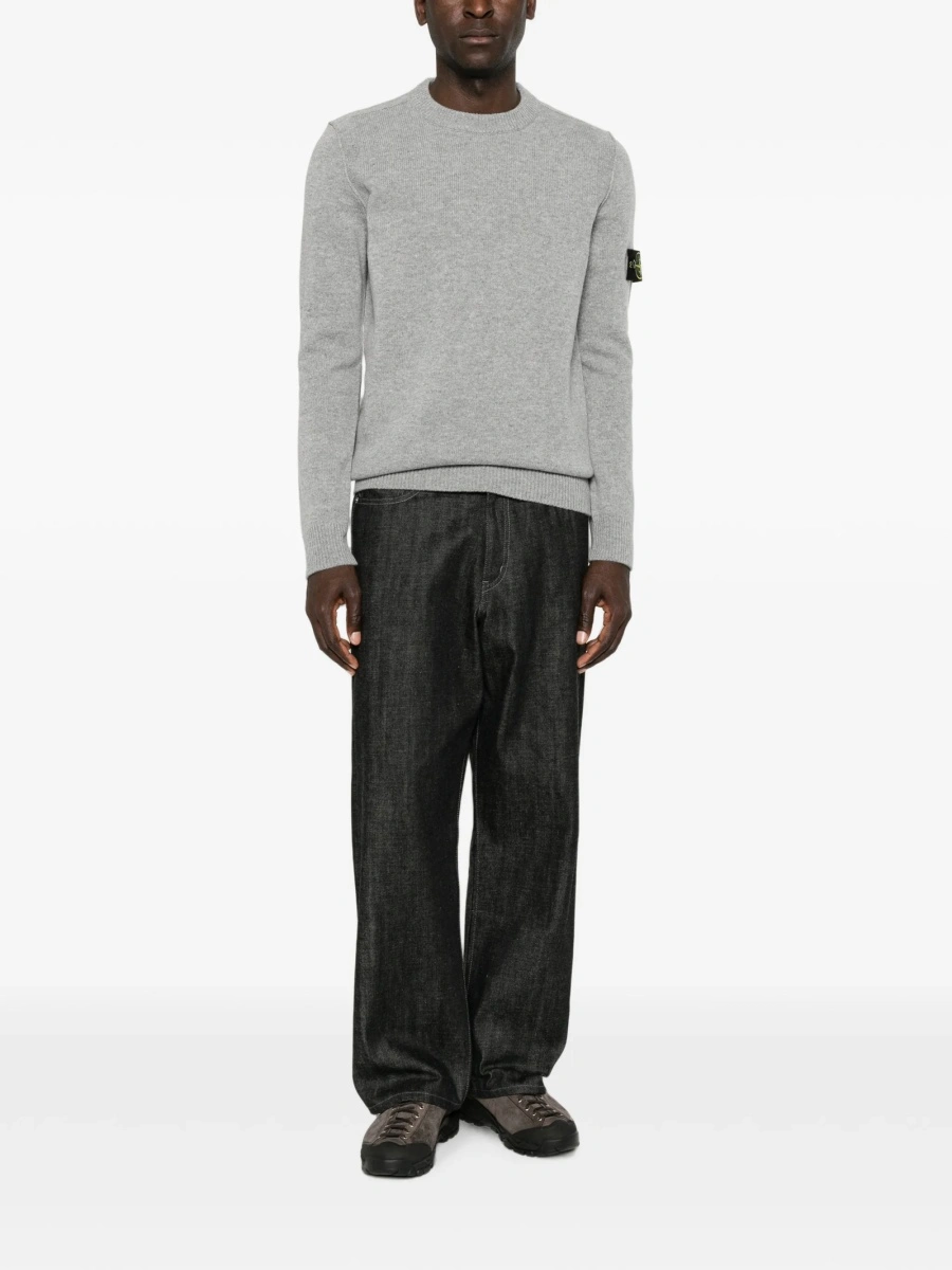 Pulover tricotat Stone Island gri - Img 2