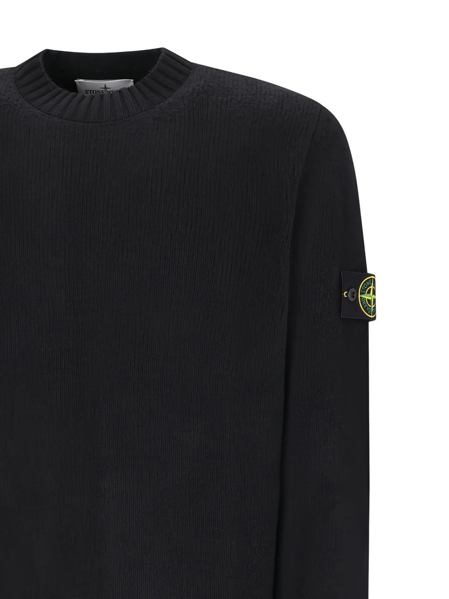 Pulover tricotat Stone Island negru - Img 3