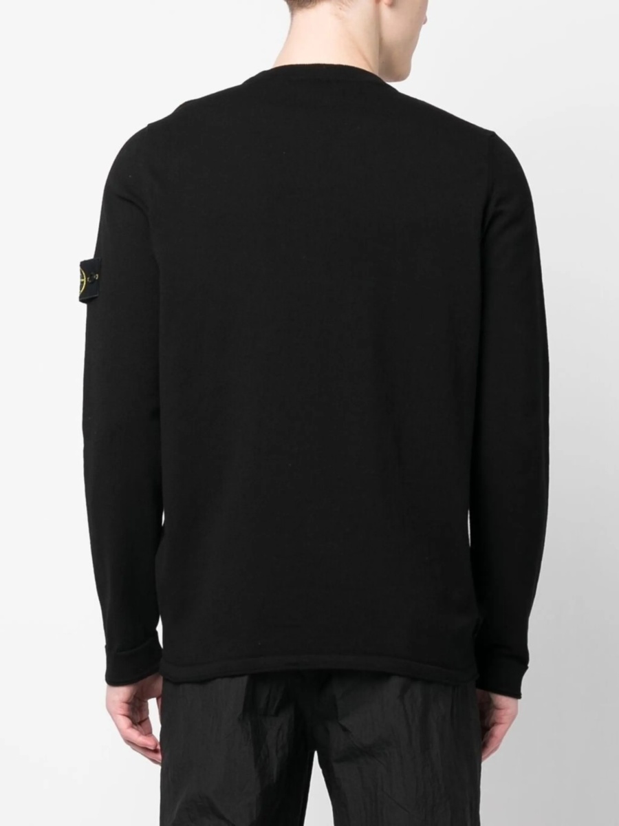 Pulover tricotat Stone Island negru - Img 4