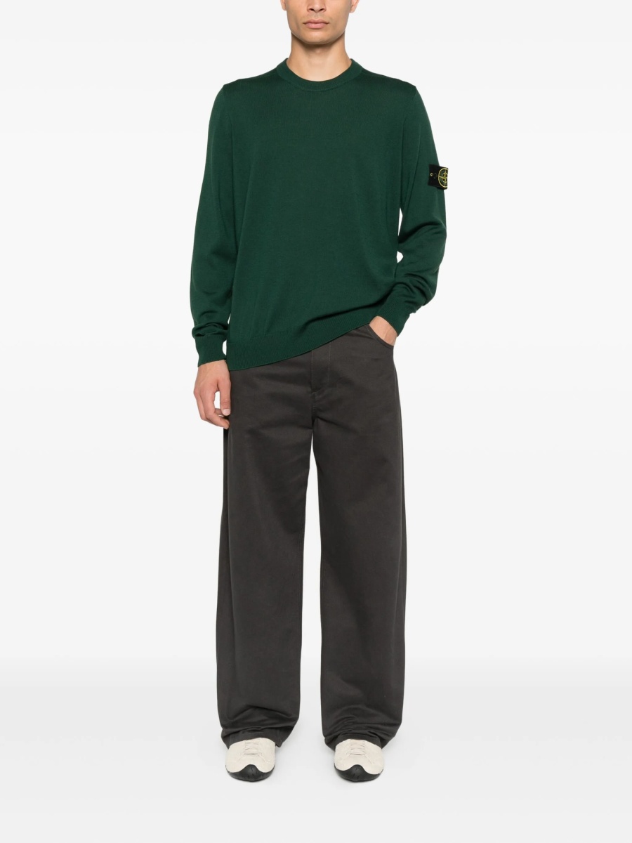 Pulover tricotat Stone Island verde - Img 2