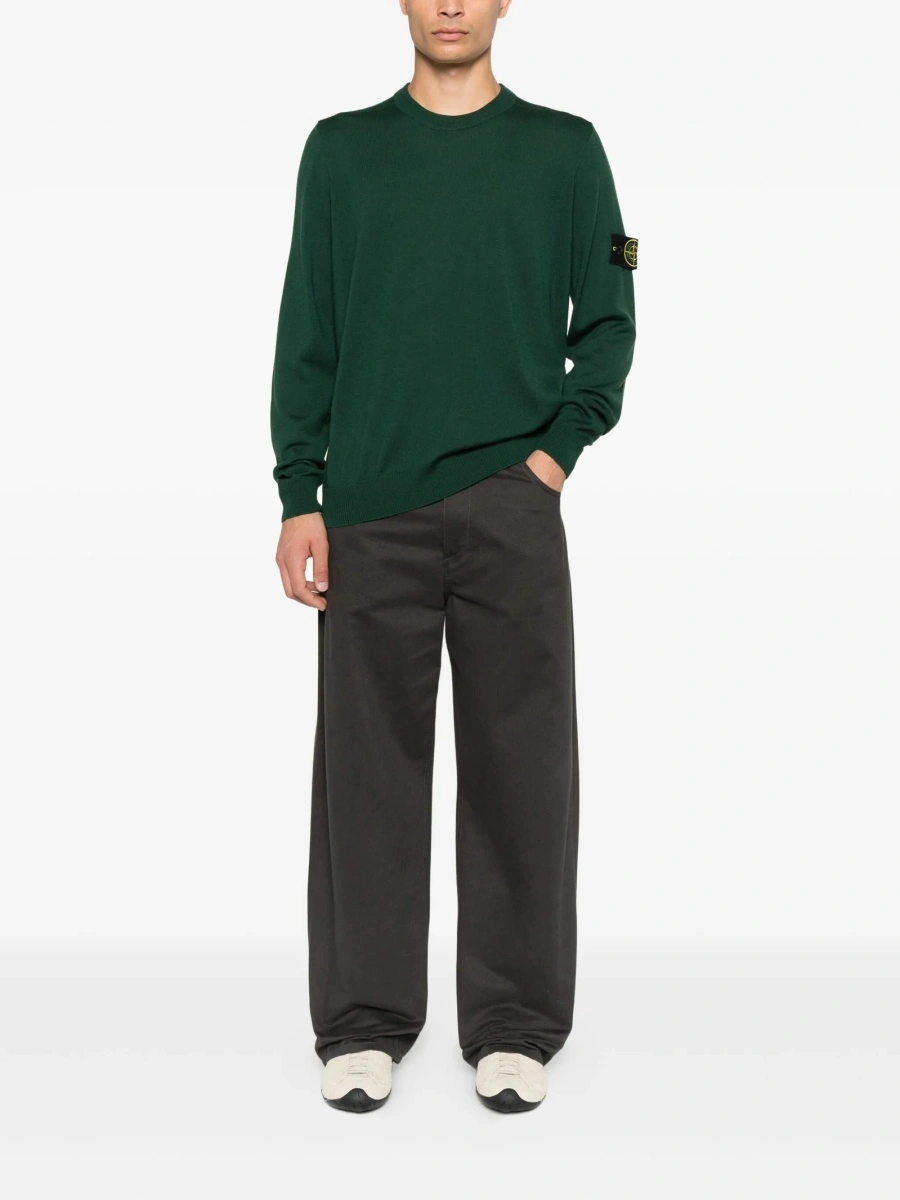 Pulover tricotat Stone Island verde - Img 2