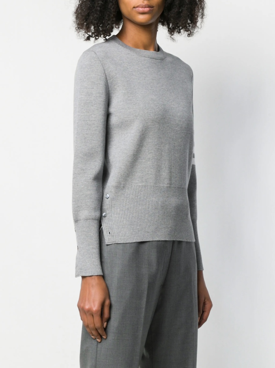 Pulover tricotat Thom Browne gri - Img 3