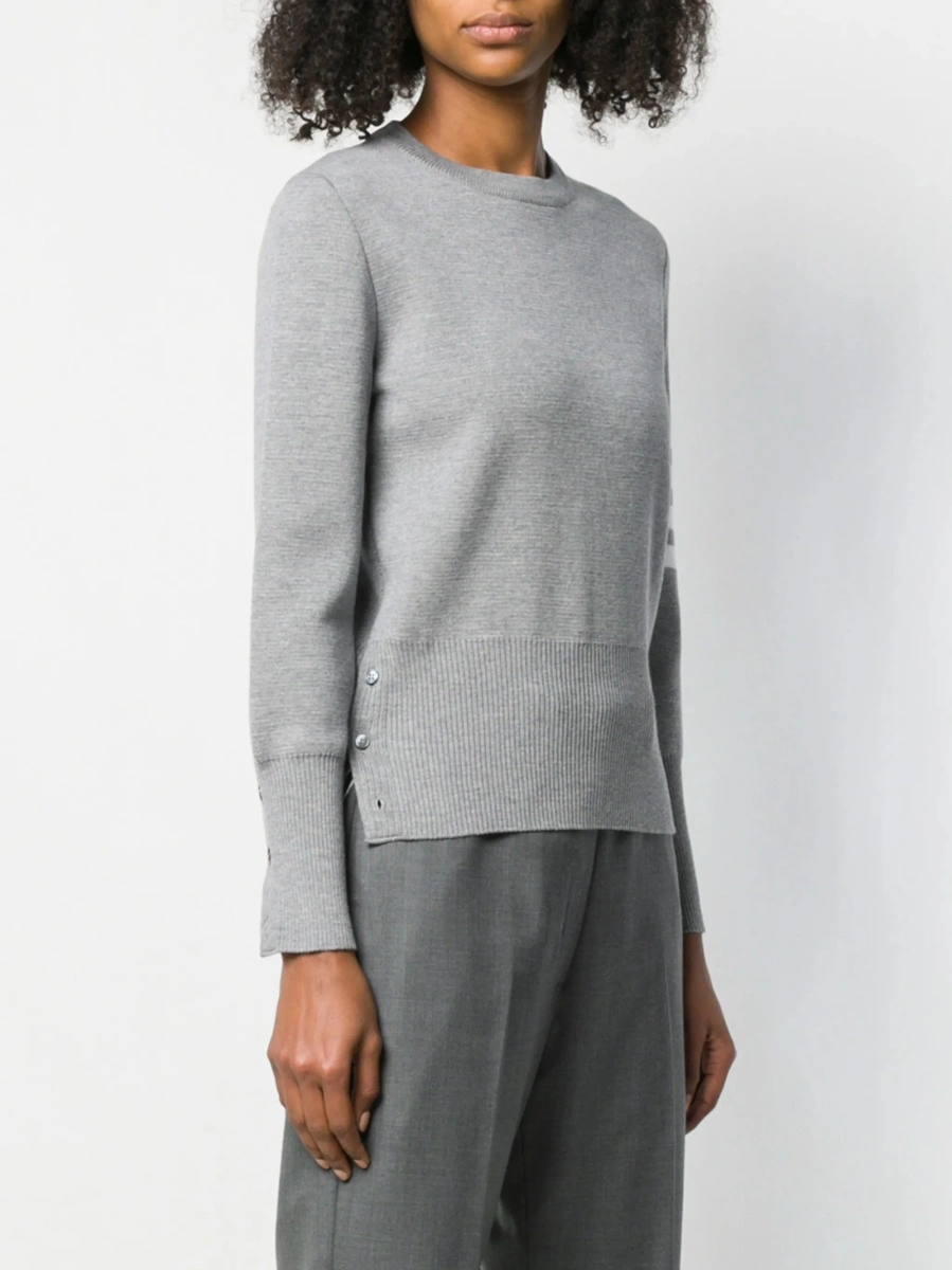 Pulover tricotat Thom Browne gri - Img 3