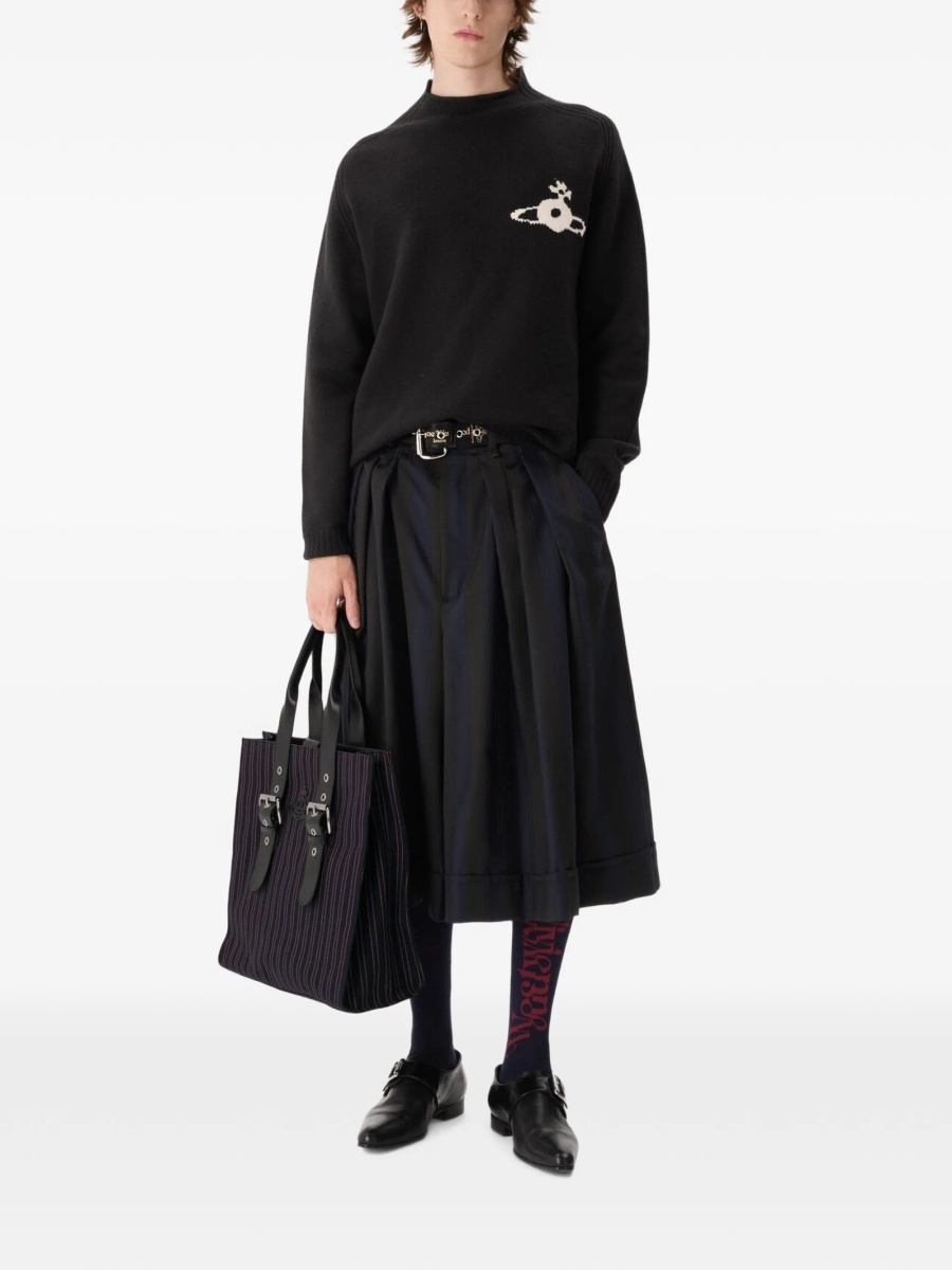 Pulover tricotat Vivienne Westwood negru - Img 2