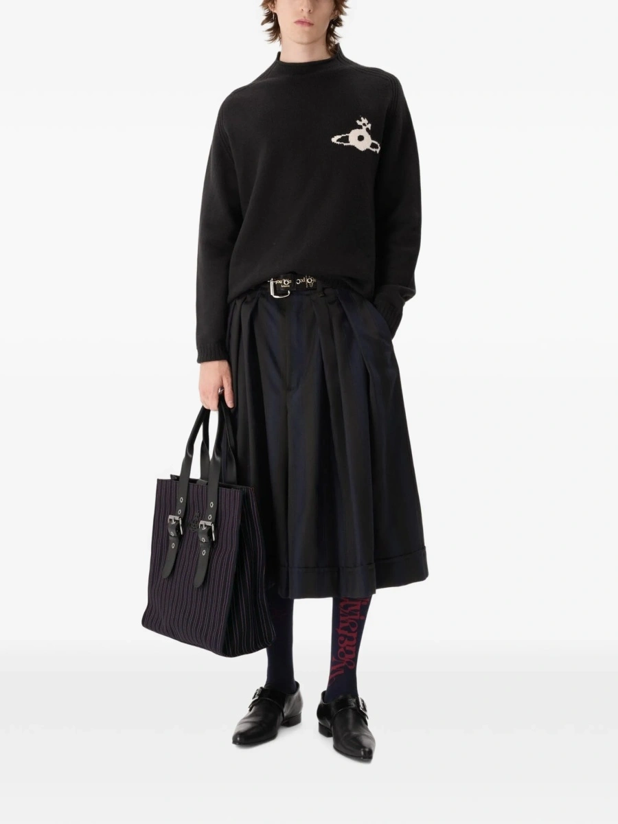 Pulover tricotat Vivienne Westwood negru - Img 2