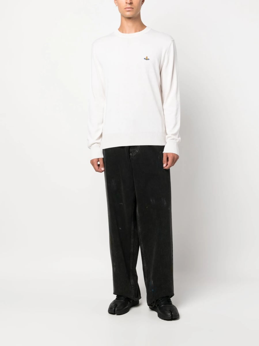 Pulover tricotat Vivienne Westwood neutru - Img 2