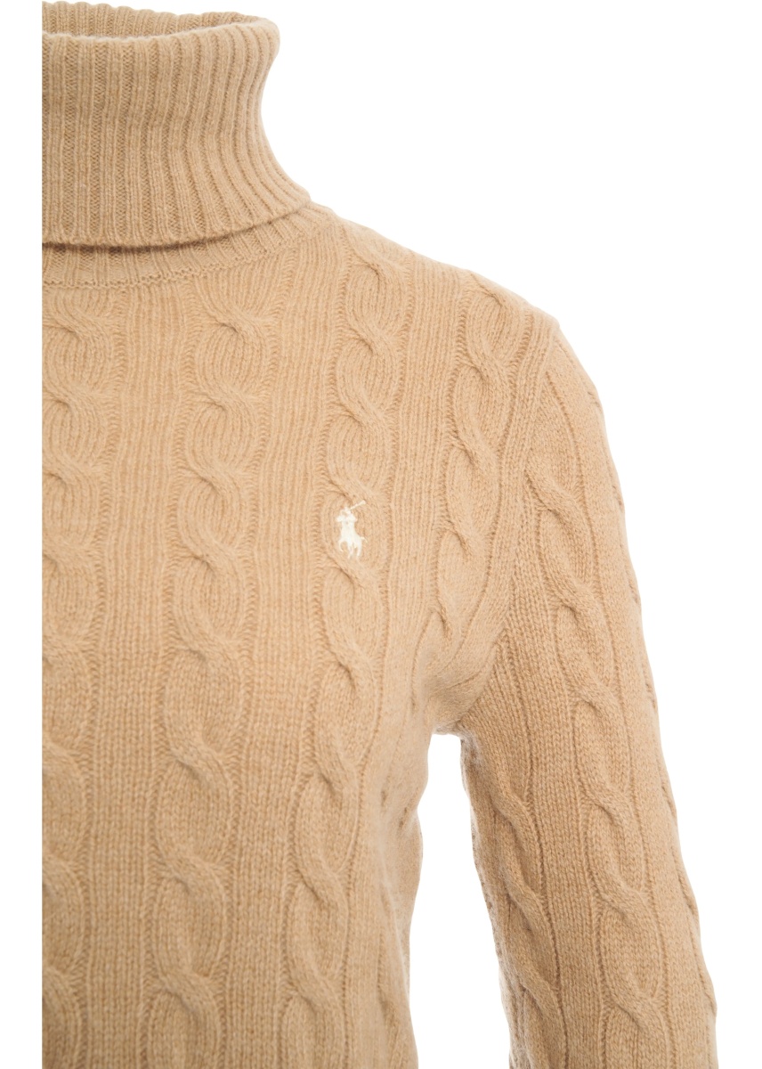 Pulover Turtleneck sweater with logo embroidery - Img 4
