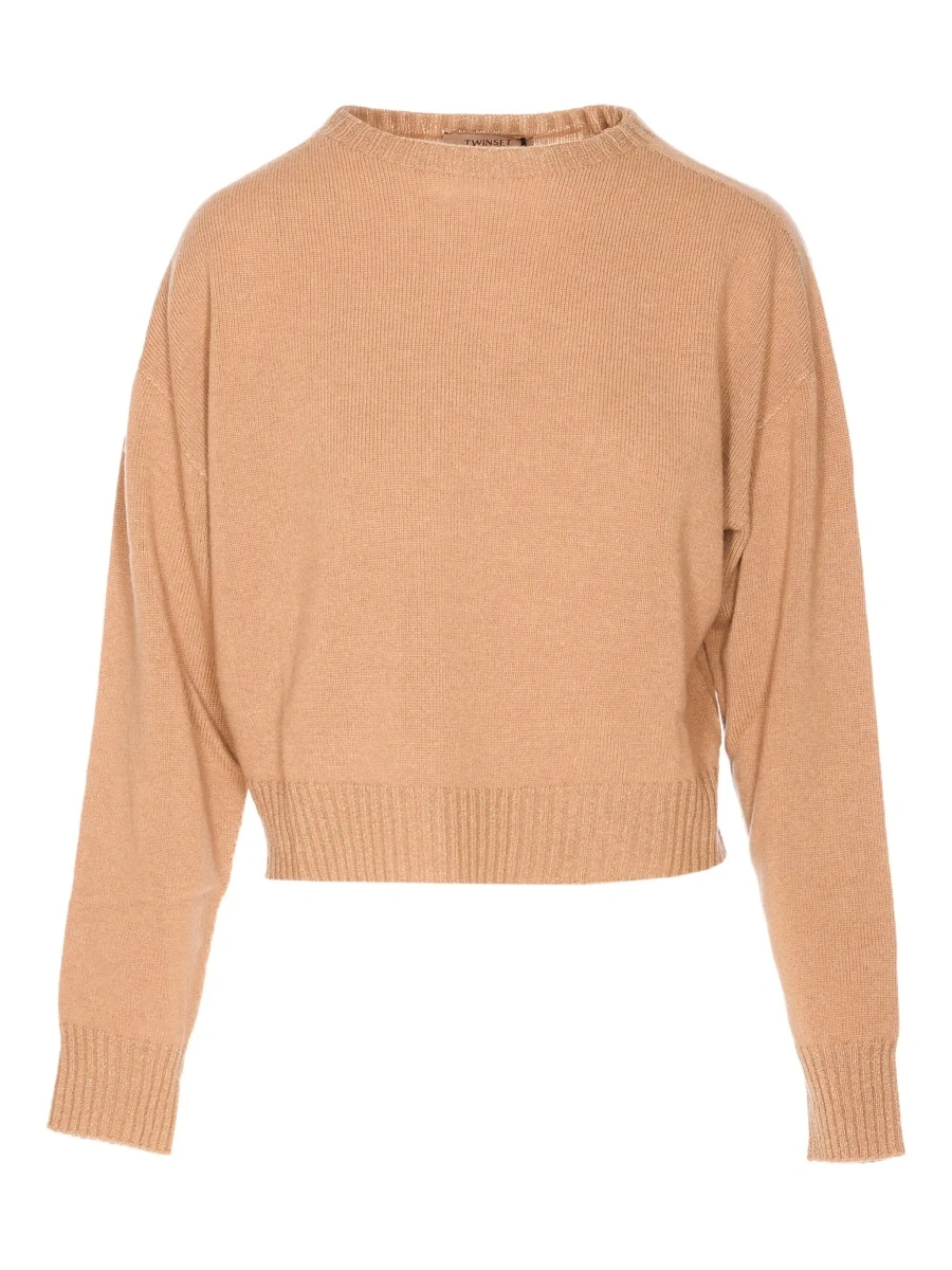 Pulover TWINSET bej din lana - Img 7