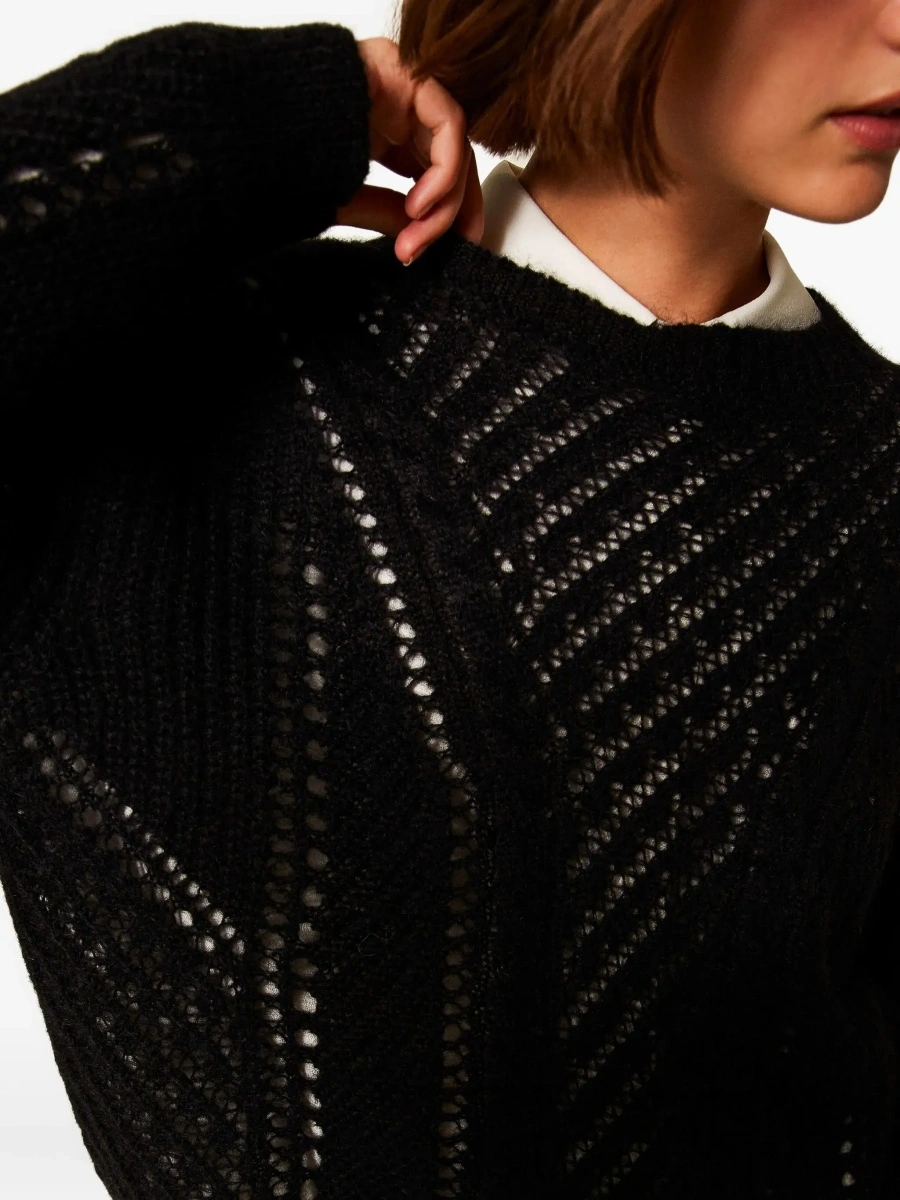 Pulover TWINSET negru din lana - Img 7