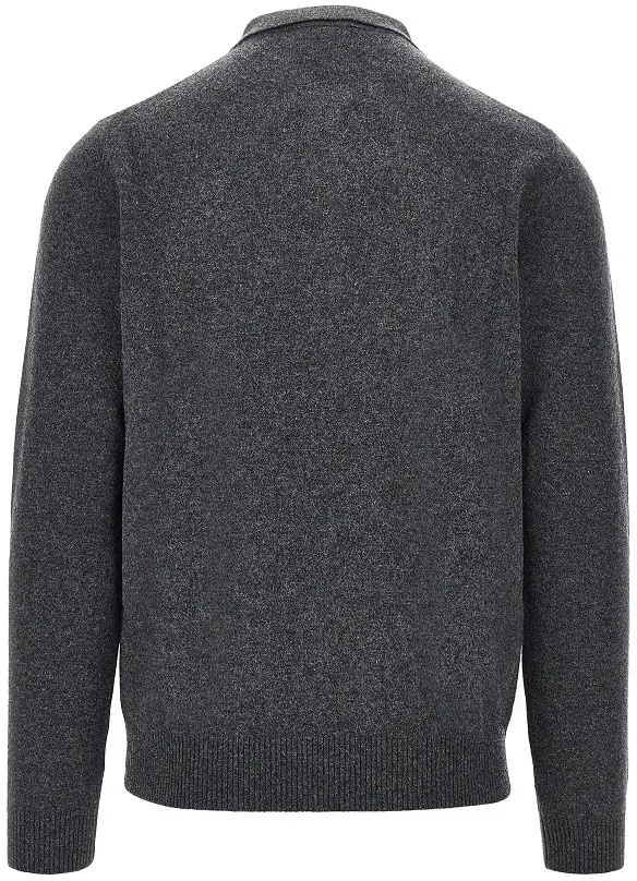 Pulover Upcycled cashmere polo sweater - Img 3